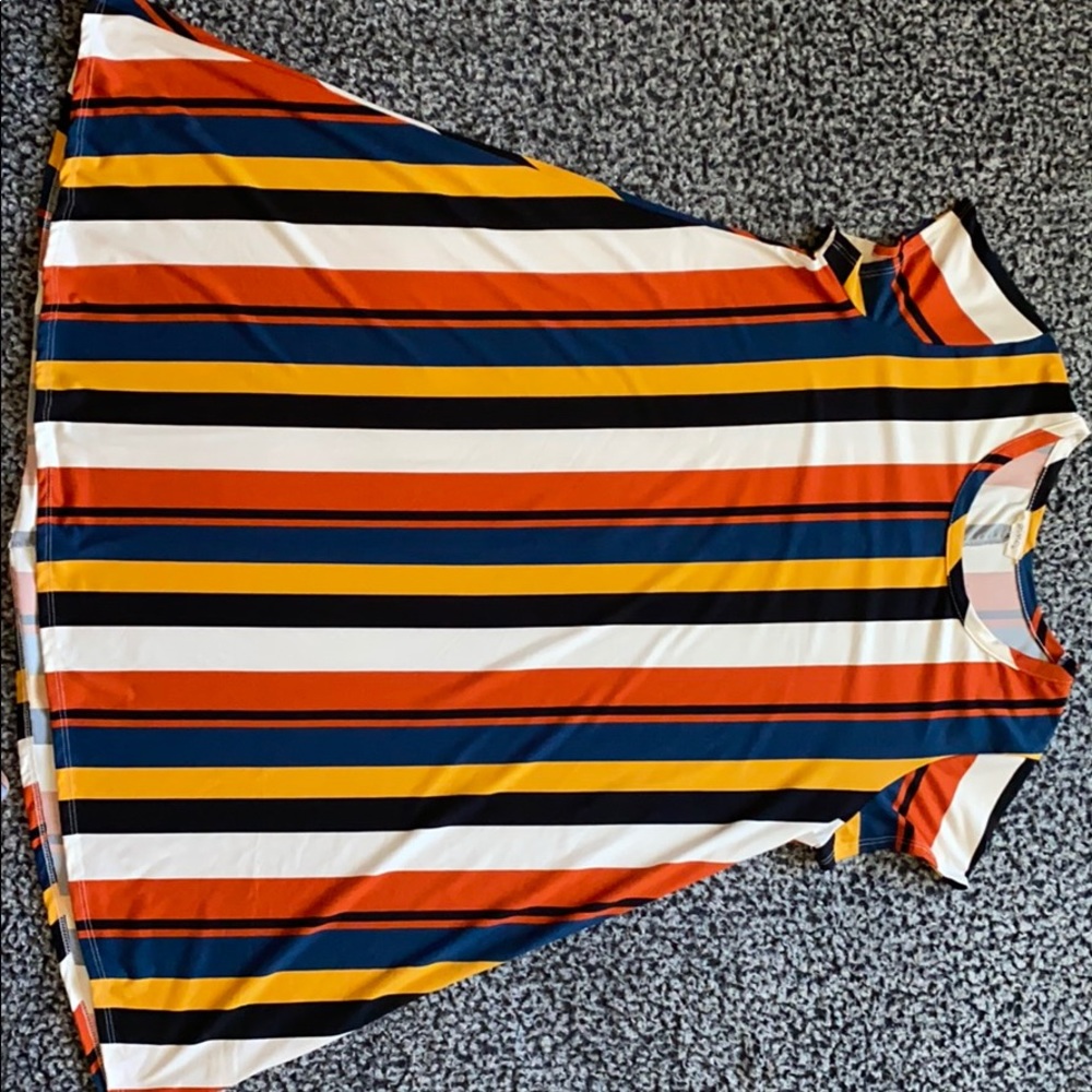 Multi Color Strip Dress - Picture 2 of 3